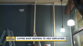 Cleveland coffee shop reopens today after a hit and run