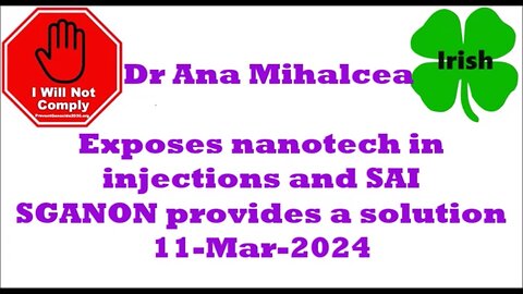Dr Ana Milhacea Exposes Nanotech in Injections and SAI 11-Mar-2024