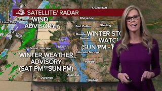 Winter Storm Watch for Denver Sunday night