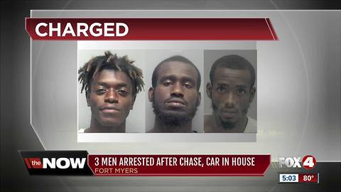 Arrests made in Fort Myers chase and crash into home