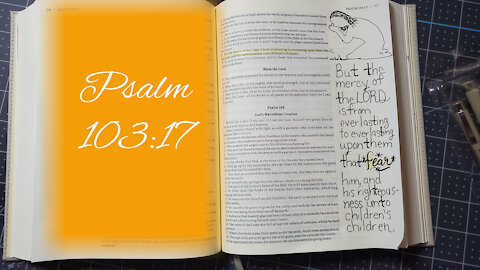 Psalm 103:17 Bible Journaling