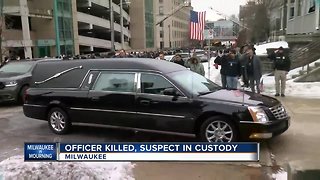 Fallen MPD officer driven through Milwaukee to Medical Examiner's office in police procession