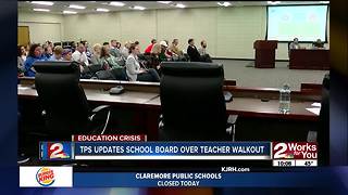 TPS updates school board over teacher walkout