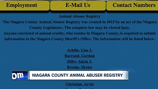 Niagara County's Animal Abuser Registry helps stop abusers from getting animals again
