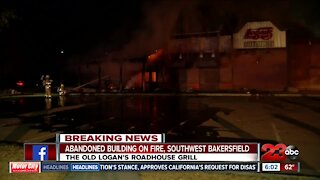 Old Logan's Roadhouse catches on fire