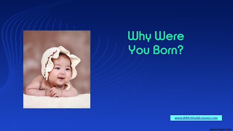 Video Bible Study: Why Were You Born? Meaning/Purpose of Life