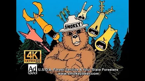 Smokey Bear N' Da Boyz | Rapping Forest Fire PSA (4k) HD [Audio Fixed](1995)