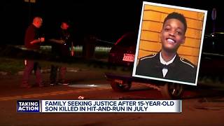 The family of a 15-year-old year old killed in a hit and run is demanding justice