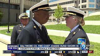 Baltimore County's first female fire chief sworn in on Monday