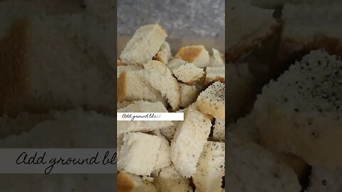 Easy Homemade White Bread Herb Croutons Recipe Perfect for Salads and Soups!