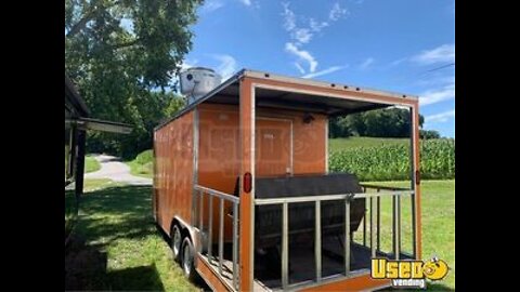 2015 Diamond Cargo 8.5' x 20' Barbecue Food Trailer with Porch for Sale in Pennsylvania