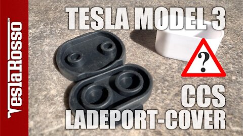 Tesla Model 3 CCS Ladeanschluss Cover Abdeckung - keine Empfehlung - Charging Port