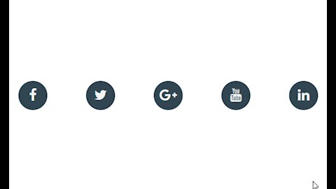 Cool Social Media Buttons With HTML and CSS №4