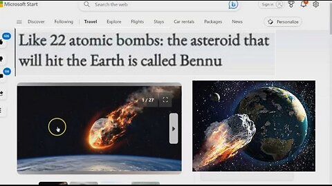Like 22 Atomic Bombs Asteroid That Will Hit Earth Called 'Bennu'! The Phoenix! Antichrist! 911!