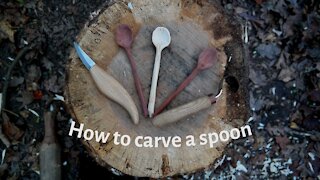 How to carve a Bushcraft spoon