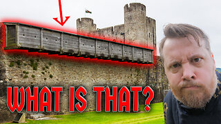 Why does CAERPHILLY CASTLE have these?!? Full tour and exploration