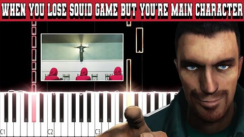 when you lose squid game but you're main character (Piano Tutorial)