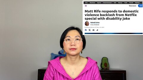 Comedian Matt Rife’s domestic violence joke upsetting. Like dentist using candy for filling, wrong