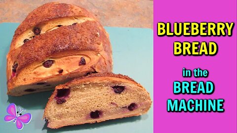 BLUEBERRY BREAD in the BREAD MACHINE! Bread Recipes