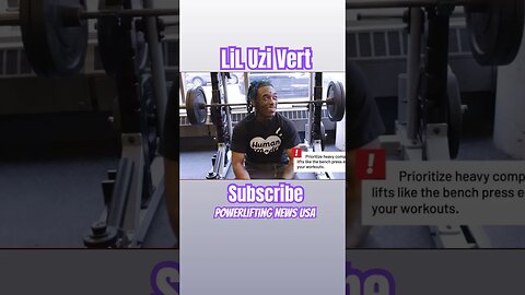 Exclusive Lil Uzi Vert Bench Press Workout must See. #viral #short