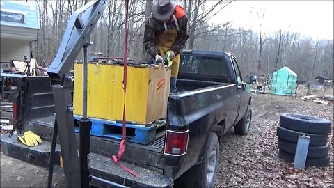 Removing Forklift Battery Cells For Solar Power Part II