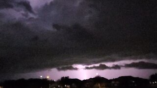 Spectacular lightning show in Austin, Texas on June 2, 2021