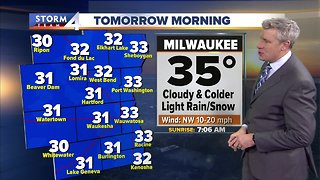 Light rain/snow mix Friday morning