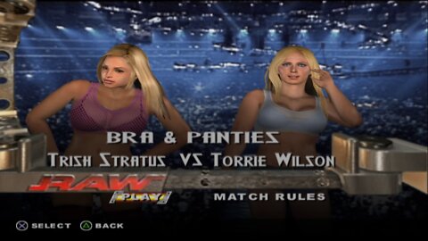 WWE SmackDown vs. Raw Trish Stratus vs Torrie Wilson