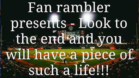 Fan rambler presents-Look to the end, and you will have a piece of such a life!!!