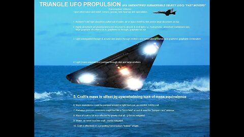 Black Triangle UFO/UAP Propulsion - Transmedium (Unidentified Submerged Objects) USO 'Fast Movers' - Unidentified Anomalous Phenomena