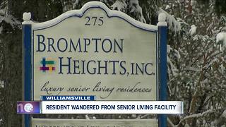 Resident wandered from Williamsville assisted living center, state investigating