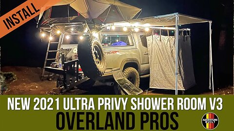 NEW OVERLAND PRIVY/SHOWER AWNING FROM OVERLAND PROS | INSTALL AND REVIEW | SPOILER ALERT...IT ROCKS