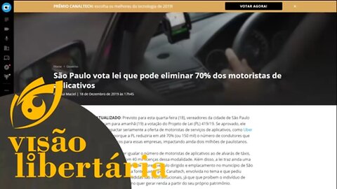 Taxistas de São Paulo apelam à máfia local para impedir a livre concorrência | VL - 22/12/19 ANCAPSU