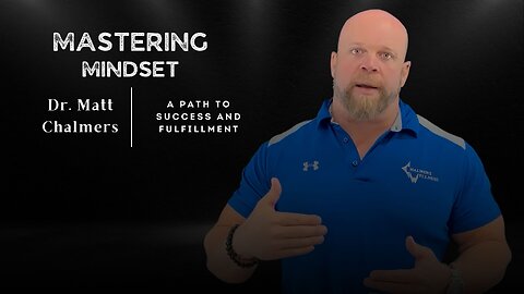 Dr Chalmers Path to Pro - Mindset