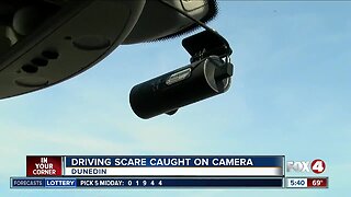 Driving scare caught on camera