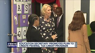 Betsy DeVos visits charter school in Detroit, local teachers respond