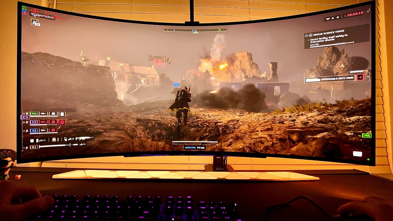 HELLDIVERS 2 in Immersive 21:9: Spectacular OLED Warfare on LG45GR95QE  RTX 4090 PC Max Settings