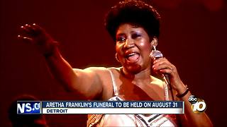 Aretha Franklin's funeral to be held on August 31, Detroit