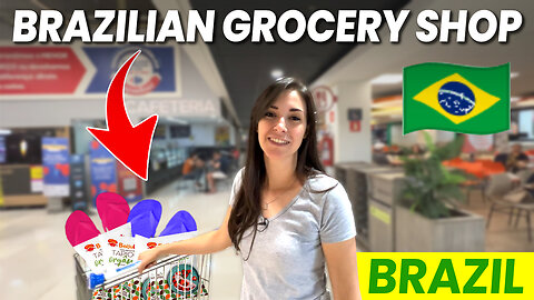 Grocery SHOPPING IN BRAZIL - Fun facts you didn't know! 😋🎂 | Gringo travels Goiania, Brazil