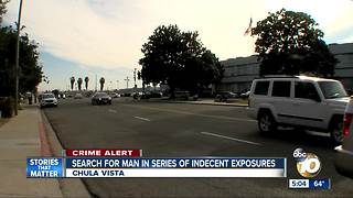 Police looking for man flashing kids in Chula Vista