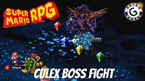 Super Mario RPG No Commentary - Culex Boss Fight