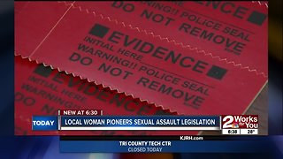 Local woman pioneers sexual assault legislation