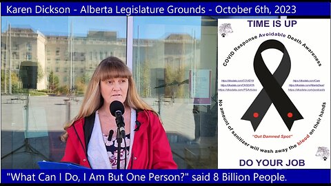 Karen Dickson - Alberta Legislature Grounds - October 6th, 2023