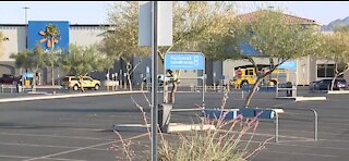 Clark County firefighters respond to fire at Walmart on Boulder Highway