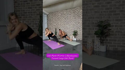 Partner Plank Yoga Challenge #YogaPartner #YogaFriends #Connection #PracticeTogether #FindYourFlow