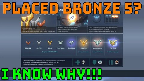 Overwatch 2 competitive is a mess! Why you placed Bronze 5!