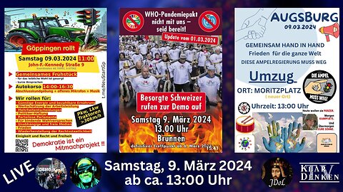 🔴💥LIVE | Demo-Konferenz - Augsburg, Göppingen und aus der Schweiz💥