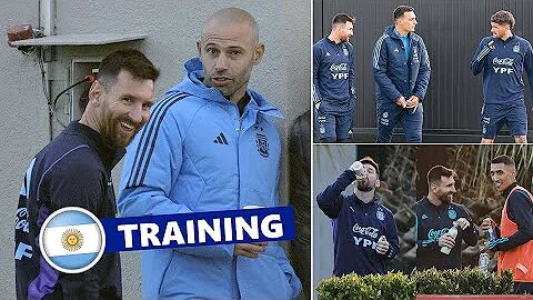 Old Friends Reunite in Argentina Training Session ahead of Ecuador - 😍Messi!