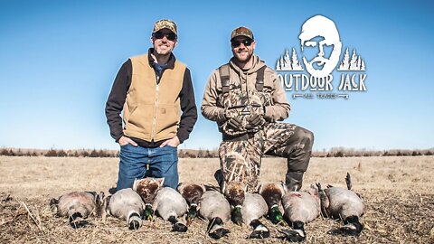Prairie Pond Duck and Goose Hunt - Mallard Almost Landed on Us | Outdoor Jack