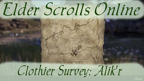 Clothier Survey: Alik'r [Elder Scrolls Online]